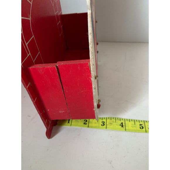 Vintage 1950s 60s Christmas Card Box Santa Chimney Made in Japan - Picture 9 of 9